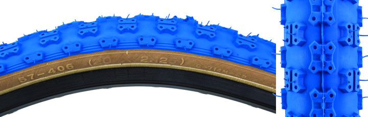 Sunlite MX3 20x2.125 BMX Clincher Tire Knobby Tread and Skin Sidewalls 592156