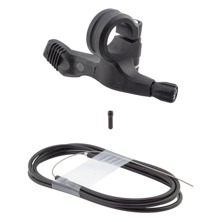 Origin8 Hangtime Dropper Post Remote Lever Kit - Composite Flat Bar, Black 52757