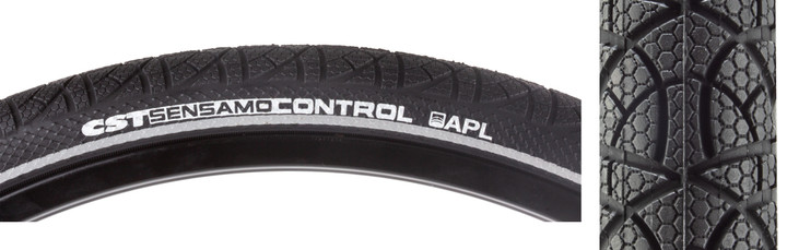 CST Sensamo Control 26x2.0 Puncture-Resistant Bike Tire Reflective Sidewalls TB72527000