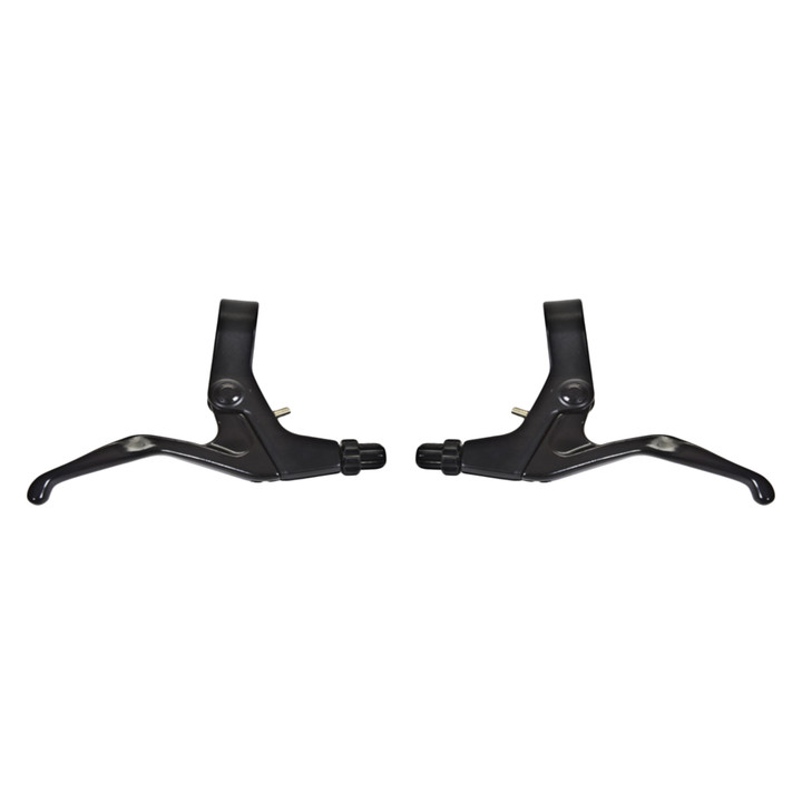 Sunlite Aluminum Flat Bar Brake Levers, 2.5 Finger, Black Pair 11258