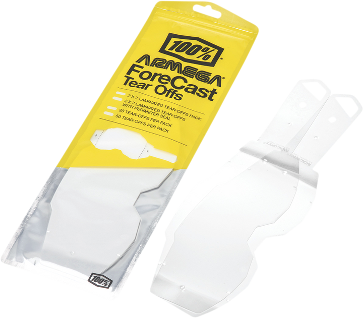 100% Armega Forecast Tear-Offs - Standard - 20 Pack 59065-00001