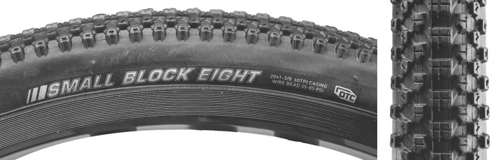 Kenda Small Block 8 Sport 20x1-3/8 BMX Clincher Tire Dual Tread Compound 212521