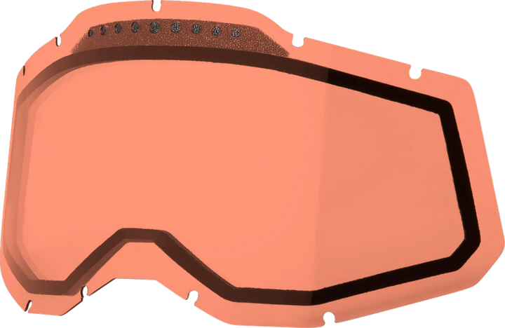 100% Accuri 2/Racecraft 2/Strata 2 Lens - Dual Pane - Vented - Rose 59082-00005