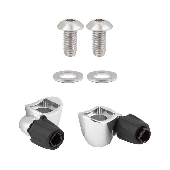 Sunrace SP131 Cable Stop Adjustable Curved Base - Silver SP131.P001.AS0