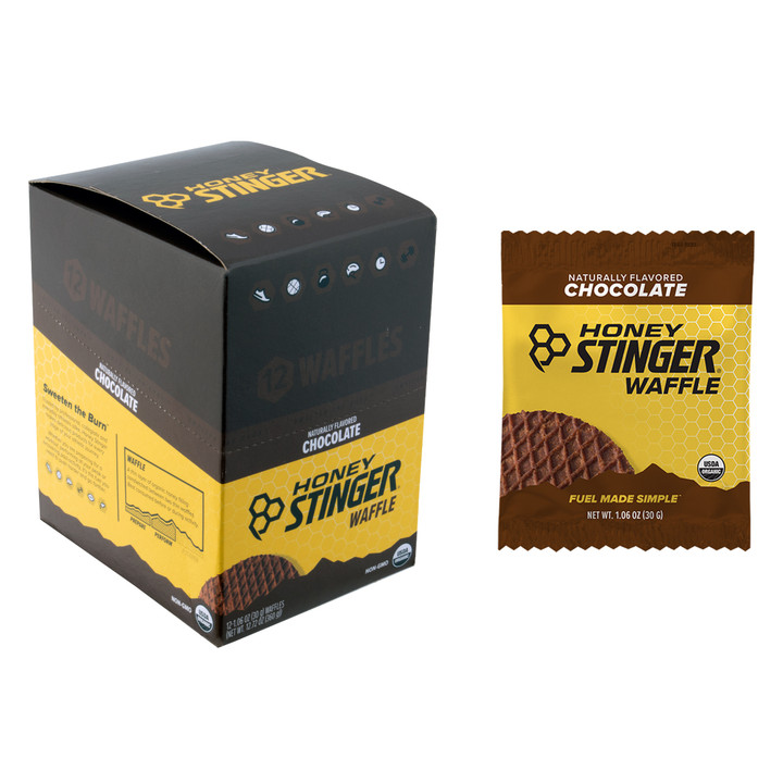 Organic Chocolate Energy Waffles - USDA Certified, Non-GMO, 12 Pack 74312