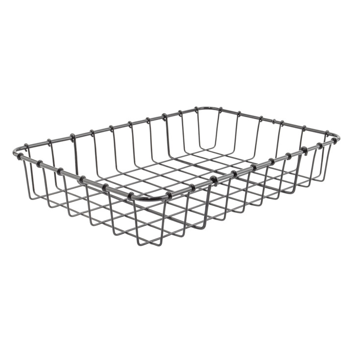 Wald No Hardware Steel Bike Basket 14x9x3" - Durable Powder-Coated Design 37SHC-GB