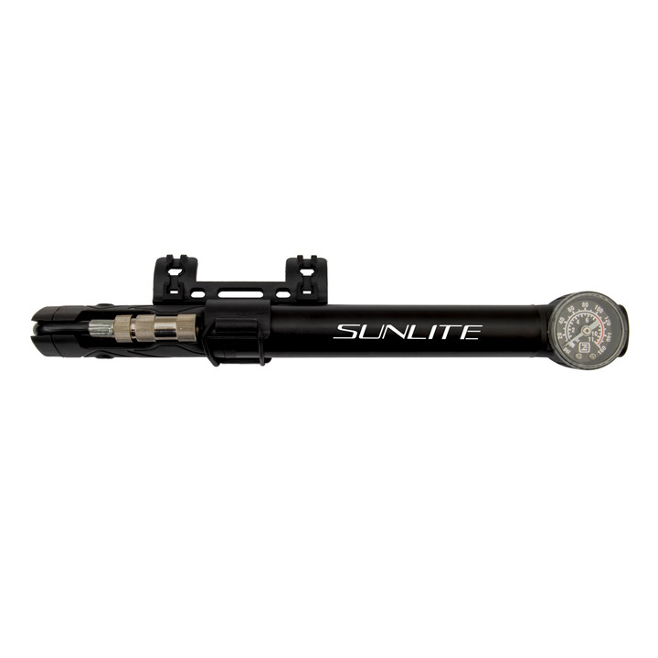 Sunlite Speed Dial Mini Pump Gauge - Alloy Telescoping Bike Pump 430160