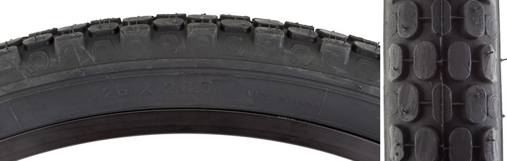 Premium Sunlite Cruiser 26x2.125 Clincher Tires ΓÇô Durable, Urban-Ready Bicycle Tires Reflective Sidewalls, Thick Tread, and Low Resistance for City Commuting 60295