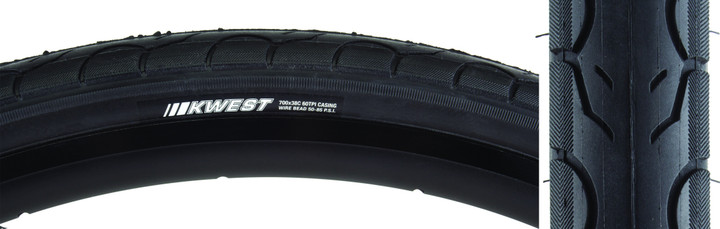 Kenda Kwest 700x38 Wire Tire - Durable, Low Resistance Cycling Tire 065F4NK3