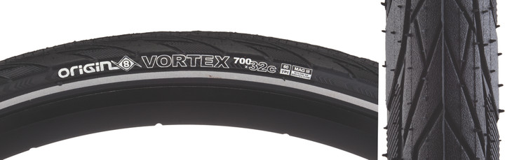Origin8 Vortex 700x32 Tire - Fast Rolling, Wet Grip, Puncture Protection 590676