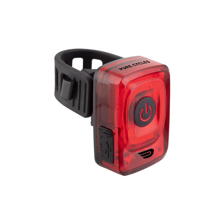 Pure Cycles City Cube USB Rechargeable LED Rear Light Silicone Strap 914801
