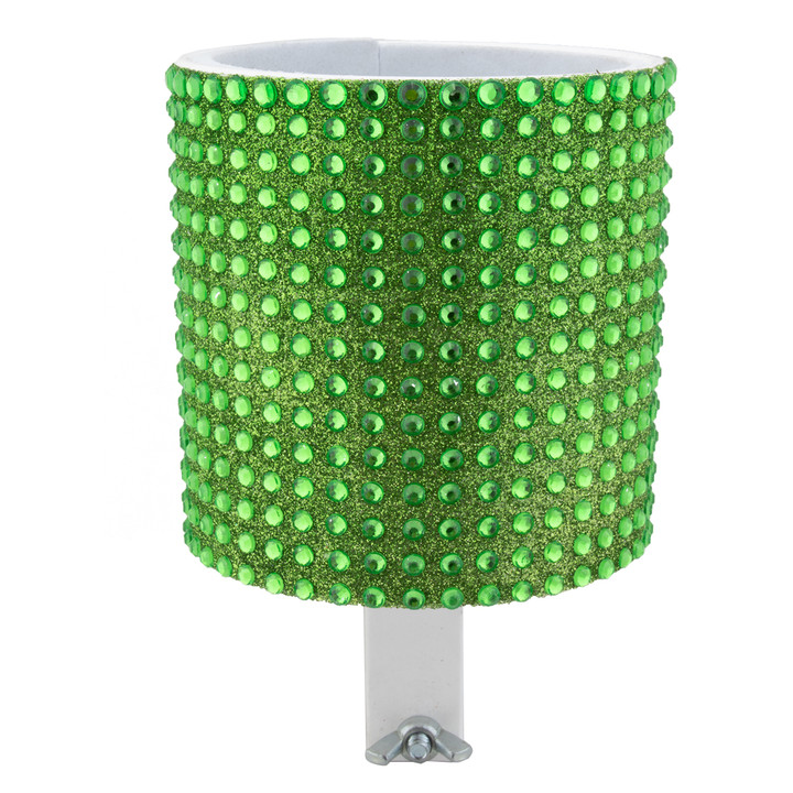 Green Cruiser Candy Handlebar Cup Holder Rhinestone Style DH-GRN