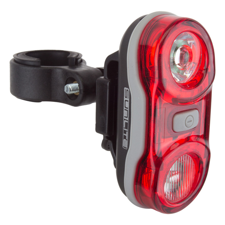 Sunlite TL-L225 Clamp-On Rear Bicycle Tail Light 2 Bright LEDs 98927