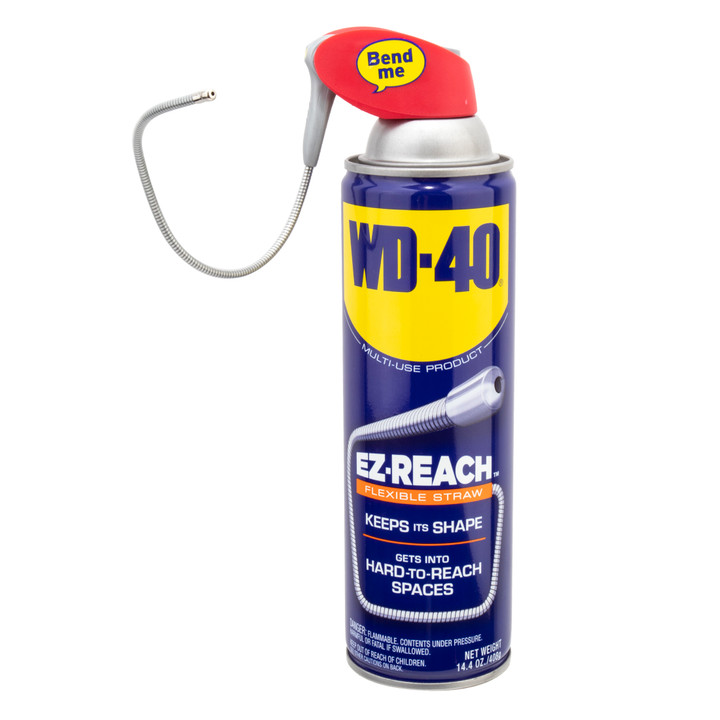 WD-40 Bike EZ-Reach Aerosol 14.4 oz Flexible Straw for Lubrication 49019