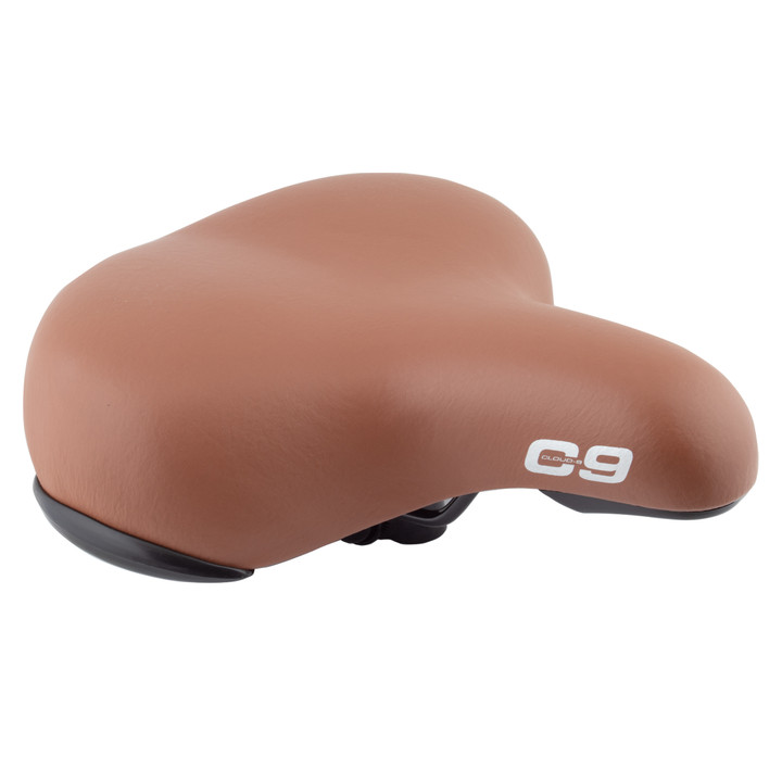 Cloud-9 Unisex Bicycle Comfort Seat Support XL Brown Cruiser Multi-Stage Foam 50655