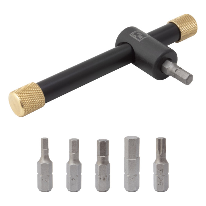 Pedros T-Handle Bit Drive Multi-Tool | Lightweight Hex and Torx, In-Handle Storage 6463605