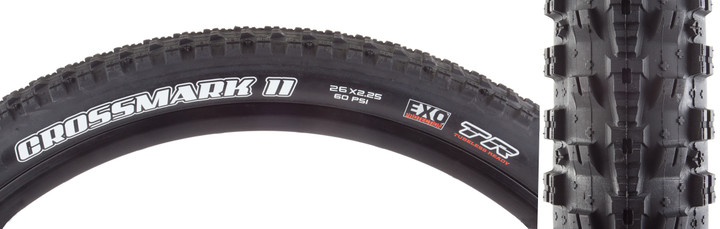 Maxxis CrossMark II 26x2.25 Tubeless MTB Tire EXO Sidewall Protection TB72642100