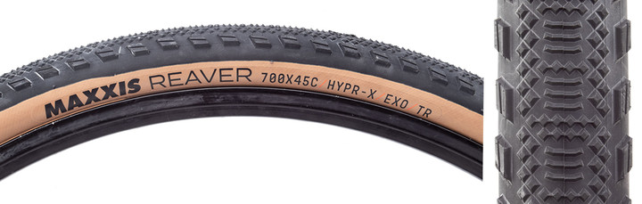 Maxxis Reaver 700x45C Gravel Tire | Tubeless Ready, HYPR-X, EXO, Tanwall TB00577400
