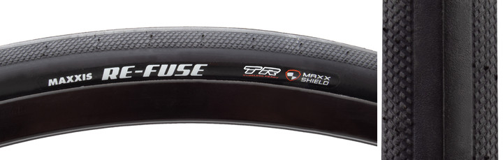 Maxxis Re-Fuse Gen 2 Tubeless Road and Gravel Tire 700x40, Anti-Puncture TB00583400