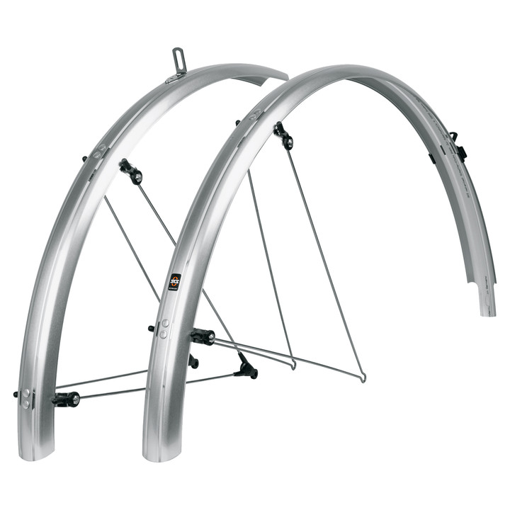 SKS B45 Bluemels 700c Full Coverage Aluminum Fenders, 45mm, Silver 11812