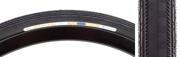 Panaracer GravelKing SS 650B Tubeless Gravel Tire, 48mm, Folding, Tuff Tex, BeadLock, ZSG Compound RF650B48-GKSS-B2