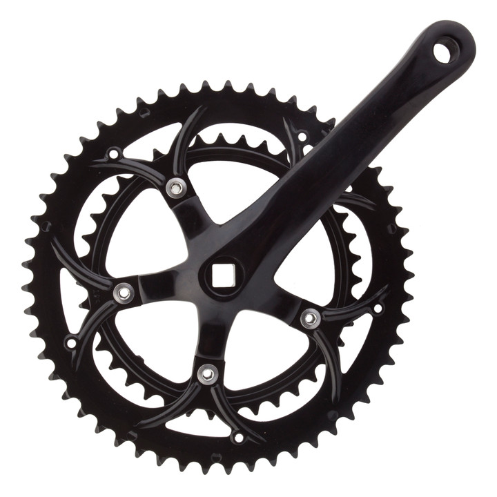 Sunlite Alloy Double Crankset 172.5mm 53/39T 8-Speed JIS SQR 211221