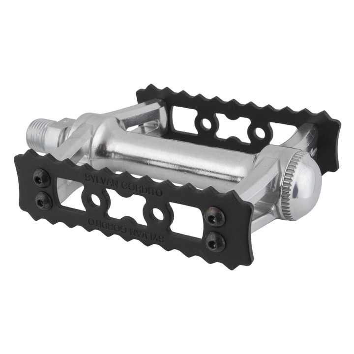 MKS Sylvan Gordito Alloy Platform Pedals - 9/16" Grippy Cage Grip for Commuting and Cruising SYLVAN GORDITO BK
