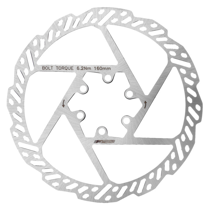 Full Speed Ahead K-Force 1-Piece 160mm Disc Rotor - Lightweight, Heat-Resistant, Alloy Mount 406-0012