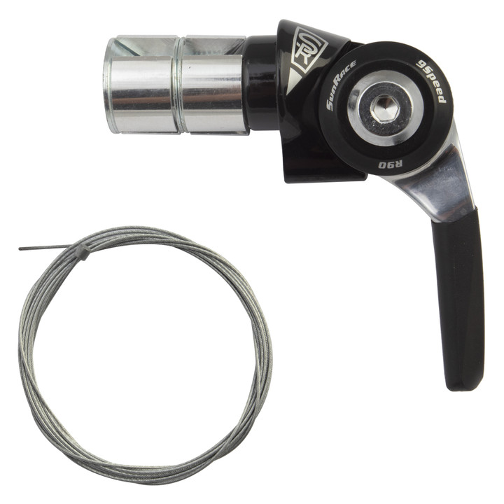 Sunrace SL-R96 SLR96 Alloy Bar End Shifter, 9-Speed, High Polished Finish SLR96.R9B0.0S0.HP