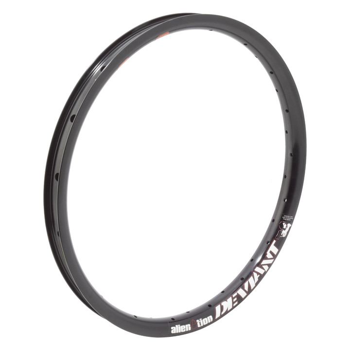 Deviant Alienation 20-inch Matte Black Front Rim - Double Wall, T6 6069 Alloy 470926