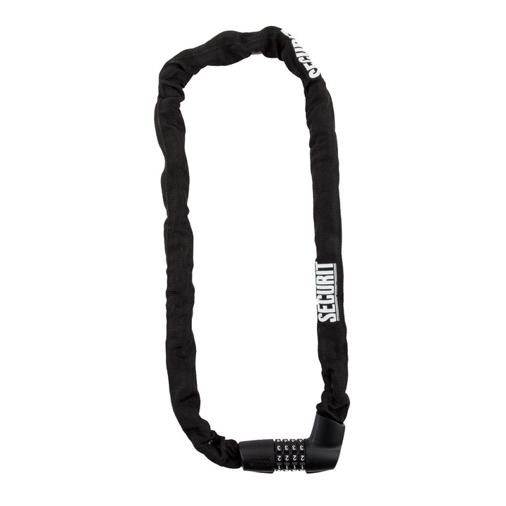 Securit Bronson 7mm Steel Combo Chain Lock 110cm | Tamper-Resistant and Hardened Steel 39960