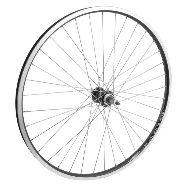 26-inch Wei Zac19 Rear Bicycle Wheel Double Wall Rim and Black Hub 71340