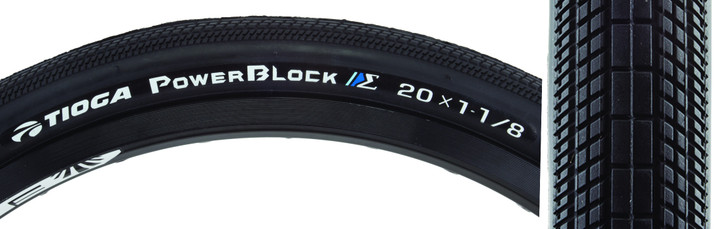 Tioga Powerblock S-Spec BMX Tire - 20x1-1/8, Folding Bead, 120 TPI R9ZA1353