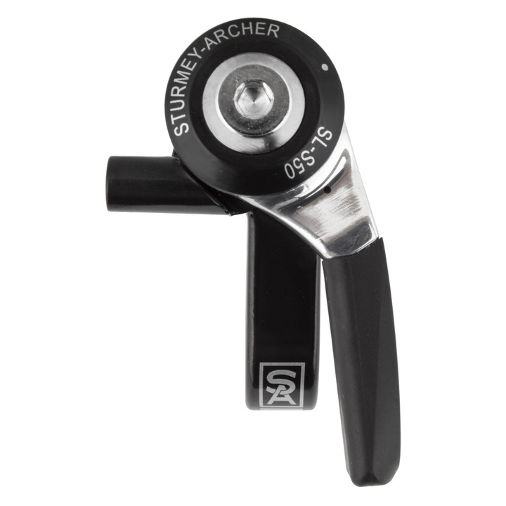Sturmey Archer SLB50-T5 5-Speed Thumb Shifter | All-Metal, Durable Rubber Cover, Compatible Wide Ratio Internally Geared Hubs HSJ959.0001.HP