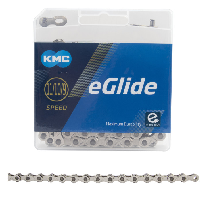 KMC eGlide E-Bike Chain 9-11 Speed, Shield Tech Riveting, 132 Links CN11221