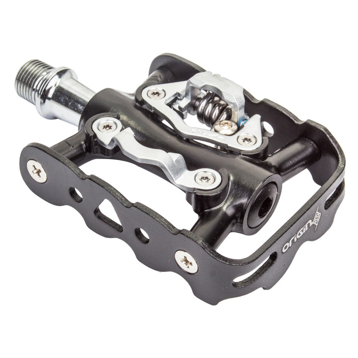Origin8 Ultim8 MTB Single Clipless SPD Pedals - Forged Alloy, Chromoly Spindle 41812