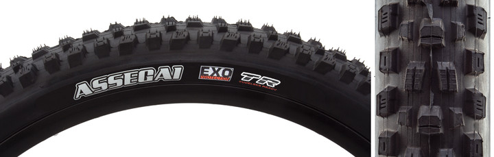 Maxxis Assegai 29 x 2.5 Tubeless Mountain Bike Tire for Downhill and Trail TB00435500