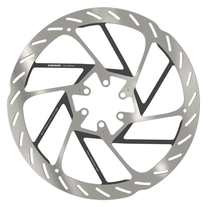 SRAM HS2 200mm Disc Brake Rotor | MTB Performance, Heat Dissipation and Noise Reduction 00.5018.176.002