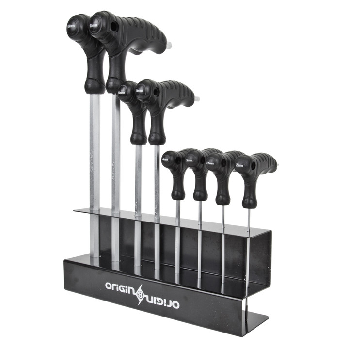 Origin8 Ergonomic Hex Wrench Set Holder, Cr-V Steel, Precise Tips 62920