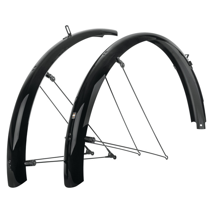 SKS B65 Bluemels Full Coverage Fender Set - Lightweight Aluminum/Plastic, Disc Brake Compatible, 27.5/29/700c 11819