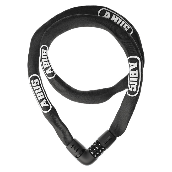 Abus Tresor 6807C 7mm Combo Chain Lock 140cm Black Heavy-Duty Security 46876