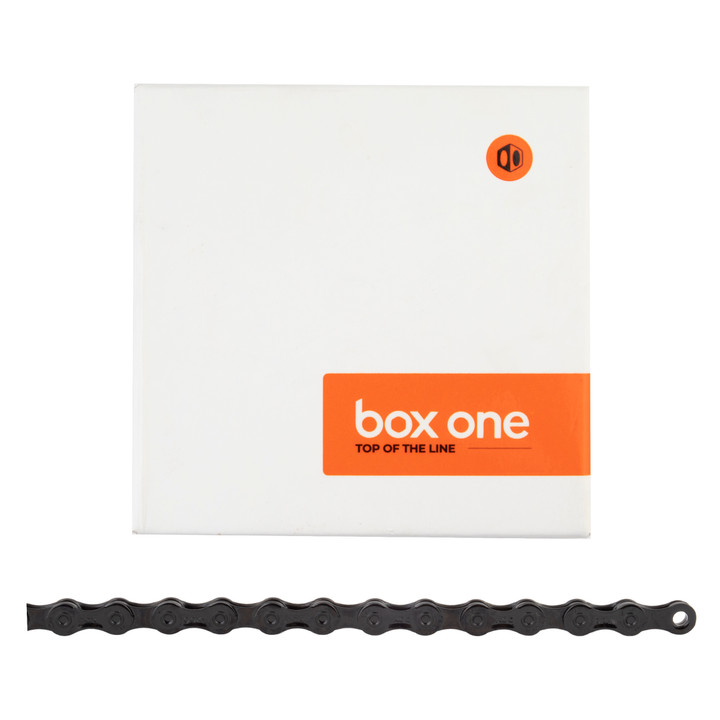 Box One Prime 9 Chain 9-Speed, DLC Black, 126 Links, Durable Alloy BX-CN1-P9A126-BK