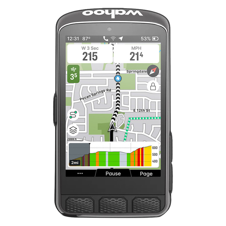 Wahoo Elemnt Ace GPS Bike Computer Touchscreen and Extended Battery WFCC7