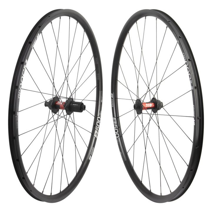 700C Alloy Disc Brake Wheel Set DT R500 Hub and Tubeless Compatibility 743401