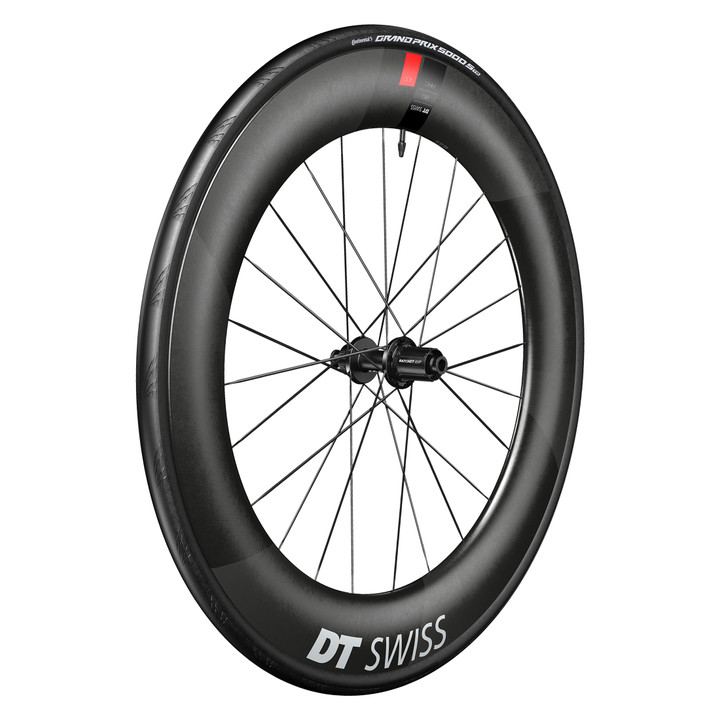 DT Swiss ARC 1100 Wide Dicut 80mm Aero Rear Wheel Continental Tires WARC110NIDJCA27002