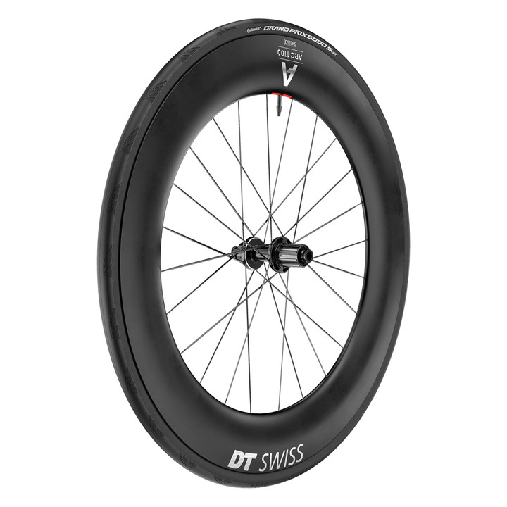 DT Swiss ARC 1100 Wide Dicut 85mm Carbon Aero Rear Wheel Continental Aero 111 Tires WARC110NIDJCA27470