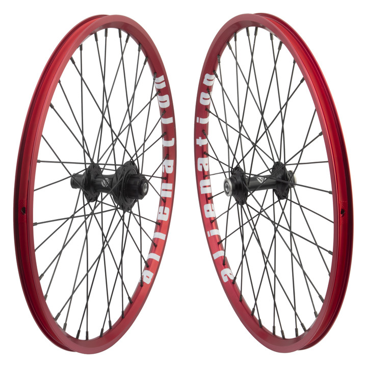 20in Tubeless Alloy BMX Wheel Set Alienation Mite G69 Rims 743419