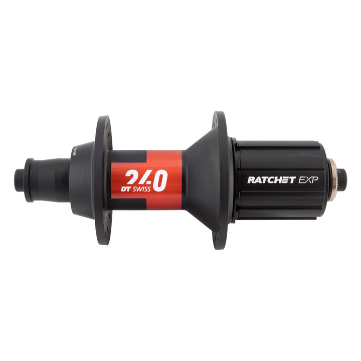 DT Swiss 240 EXP Rear Road Hub 28H QR HG 11-Speed, Lightweight, Black/Red H240HRQIR28SA7435S