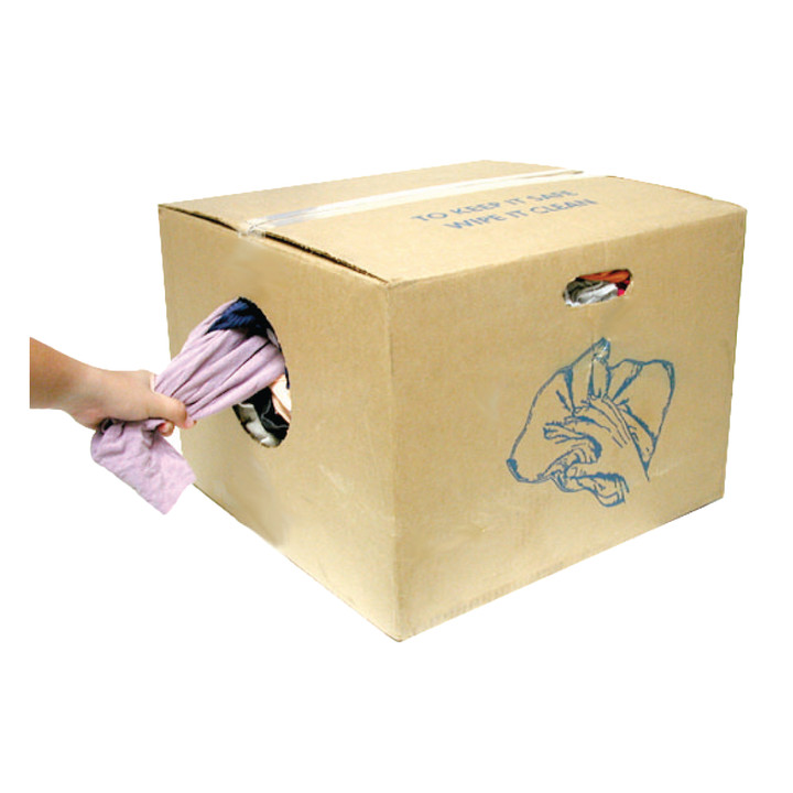 Cleaning Cloth Rag Econo ColoRoad Knits 25Lbs-Inbx 61900