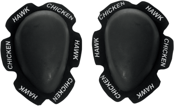 Chicken Hawk Racing Knee Sliders - Black KS-BLK
